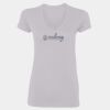 Ladies' SoftStyle® 4.5 oz. Fitted V-Neck T-Shirt Thumbnail